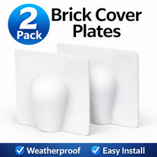 2 x  White Brick Buster Plate
