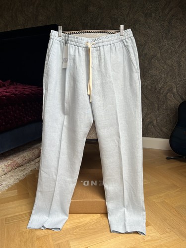 Zara light blue linen - blue,