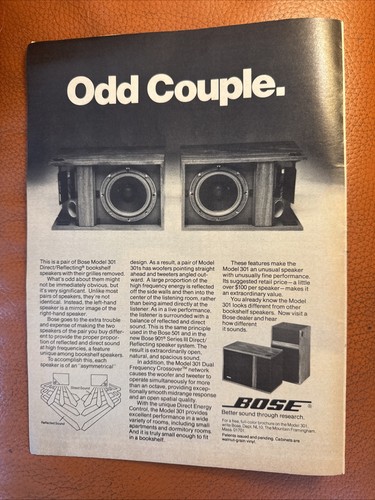 Bose 301 speakers - bose, original