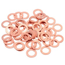 60Pcs M10 Flat Copper Washers