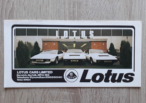 Lotus range brochure 1976 - range,