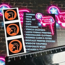 Vinyl Printed Car Sticker, RC Car , Trojan Records Orange  X3  Mini Cute