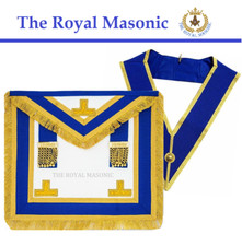 HAND MADE MASONIC CRAFT PROVINCIAL FULL DRESS APRON & COLLAR | THE ROYAL MASONIC