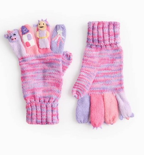 Pink princess girls knitted - tu,