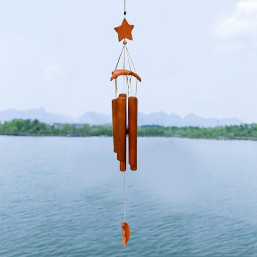 Wooden chime bell pendant - wooden,