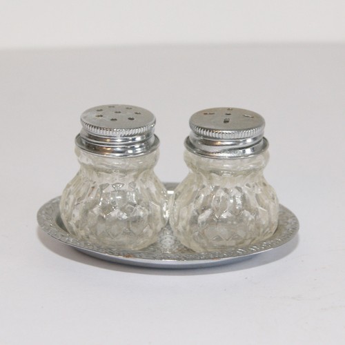Vintage small glass cruet salt - vintage,