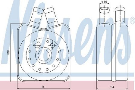 Nissens engine oil cooler for - nissens,