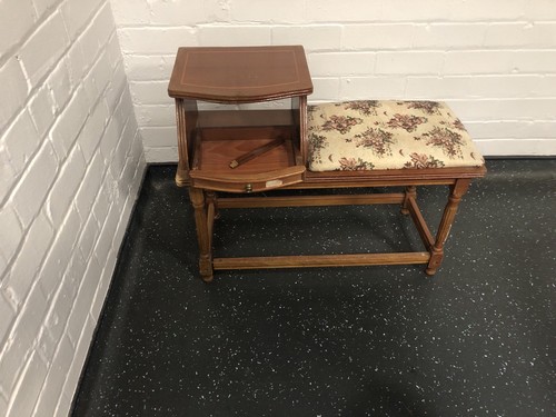 Vintage 1920s telephone desk - vintage, desk/