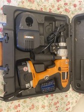 WORX WX14DD Cordless Drill Driver 14.4V Incl 2 Batteries And Charger And Case