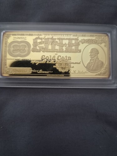 10000 dollar gold plated - gold,