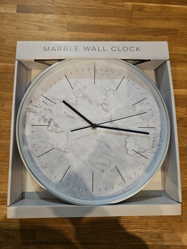 Marble wall clock - marble,
