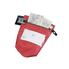 Versapak Cash Bag With Zip Small Red CCBO-RDS For Use With Security Seals 311698