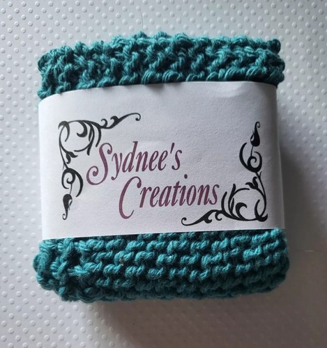 Knitted wash cloths hand - knitted,
