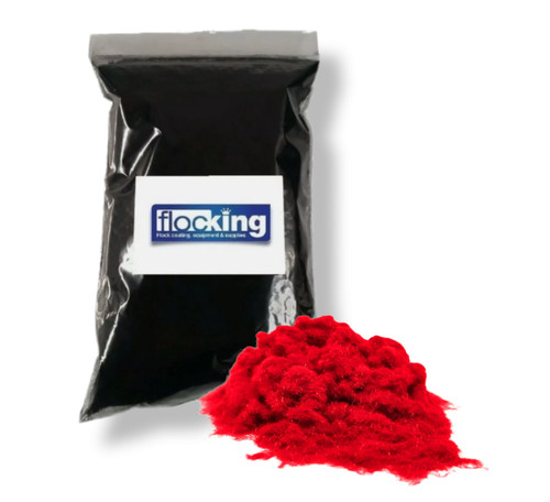 Flock fibres pillar box - flock, red