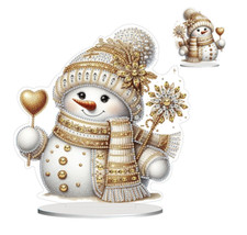 5D DIY Festive Gold Snowman