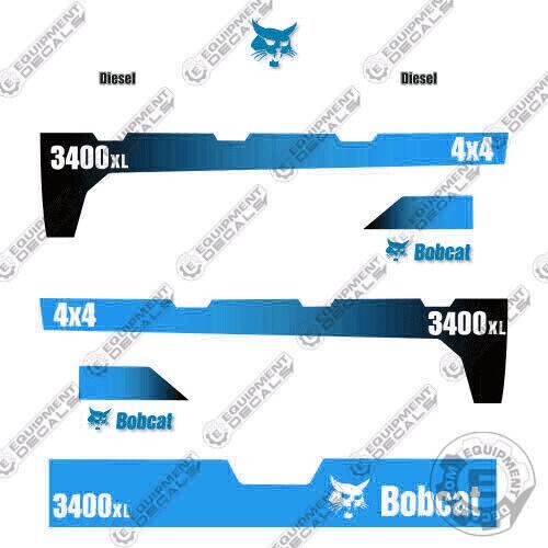 Fits bobcat 3400xl decal kit - decal,