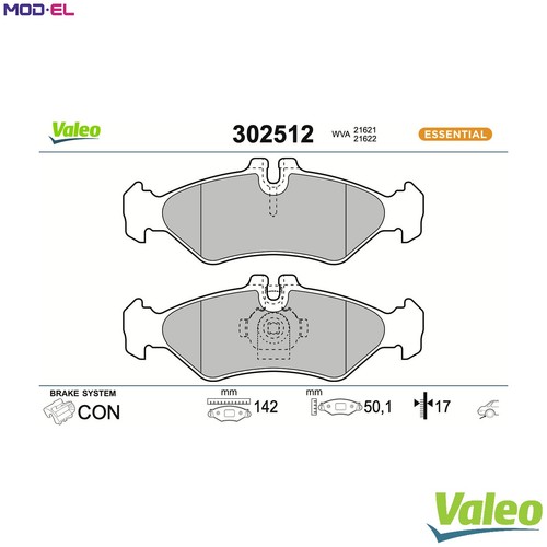 Brake pad set disc - brake,