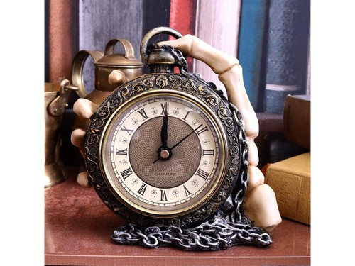 Skeleton hand pocket - skeleton, clock