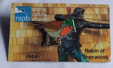 Rspb Pin Badge Of A Robin