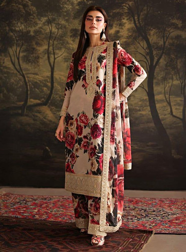 Iznik digital printed silk - iznik,