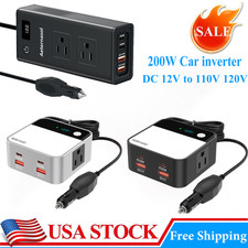 200W Car Power Inverter DC 12V