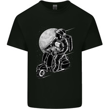 Astro Scooter Spaceman Biker Motorcycle MOD Mens Light Cotton T-Shirt