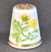 Spode Thimble Yellow Flower