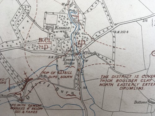 Geological map stewarton - map, of