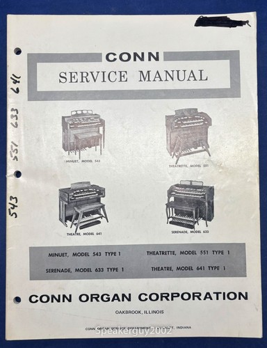 Original conn organ service - original,