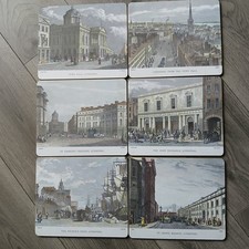 Lady Clare Old Liverpool Placemats x 6 Size 9.5" x 7.75" Tablemats