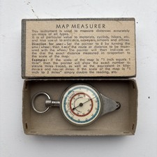 Vintage German Opisometer Map Measure Scale double sided JAKAR in box