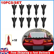 10Pcs Bumper Universal Vortex Generator Shark Fin Diffuser Car Roof Spoiler Wing