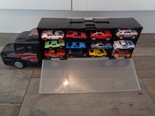 chad valley auto city car transporter truck filled with 24 cars