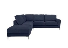 Furniture Village ‘Legend’ Corner Sofa Cosmo Navy LHF Classic Back