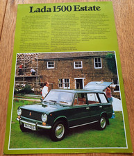 LADA 1500 ESTATE car sales brochure from the UK, 1977 / 1978