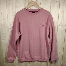Cotton Traders Sweatshirt Pullover Men's Size M Pink Crew Neck Basic