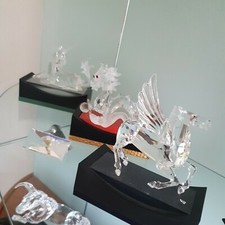Swarovski Fabulous Creatures. Unicorn, Dragon ,Pegasus.Stands boxes & Certs.