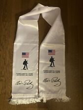 Elvis Presley White Scarf Facsimile Signature