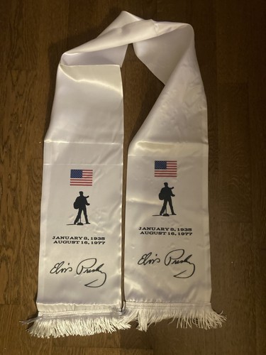 Elvis presley white scarf - white,