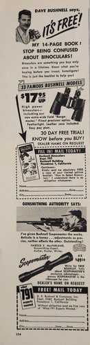 1954 print bushnell - print, ad