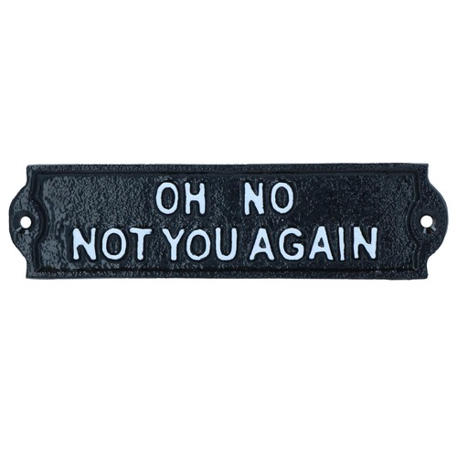 Not you again cast iron - oh,