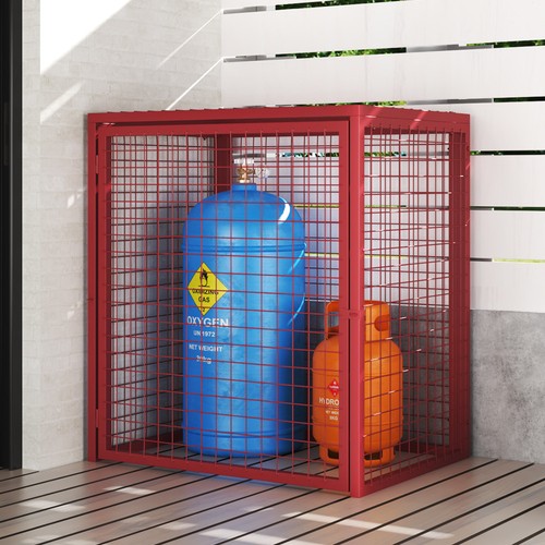 Metal safety cage lockable - cage, gas