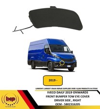 IVECO DAILY 2019 ON FRONT BUMPER TOW EYE COVER TEXTURED BLACK DRIVER SIDE RIGHT
