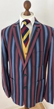 Jasper Conran Boating Blazer Striped Regatta Mod 60’s Cruise Races Size 46”
