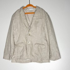 Zara Linen Feel Sport Coat Blazer Suit Jacket Boy's Size 7