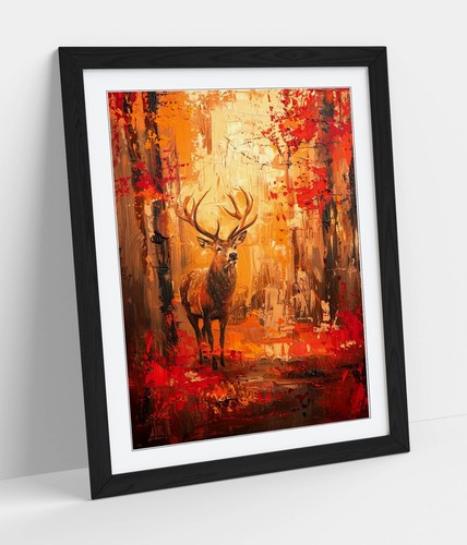 Painting stag in the - in,