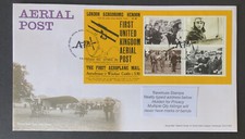 GB 2011 FDC AERIAL POST MINI SHEET - Tallents PMK - FREE UK P&P