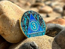 Hand-painted AA 3 year coin|