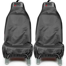 For Vauxhall Corsa D Heavy Duty Black Waterproof Car Seat Covers - 2 x Fronts
