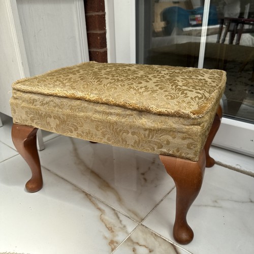 Vintage large footstool h - footstool,